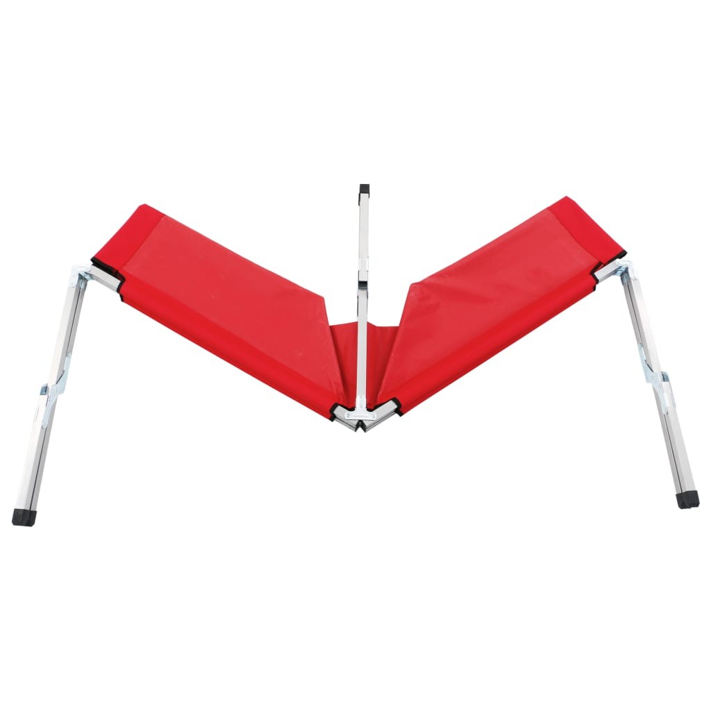 Camping Bed 190x74x47 cm XL Red
